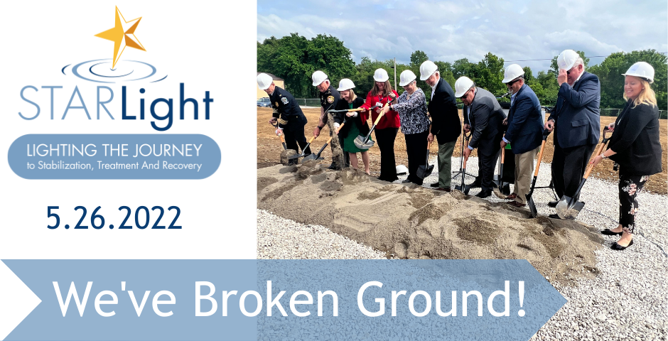 ground breaking event with board members