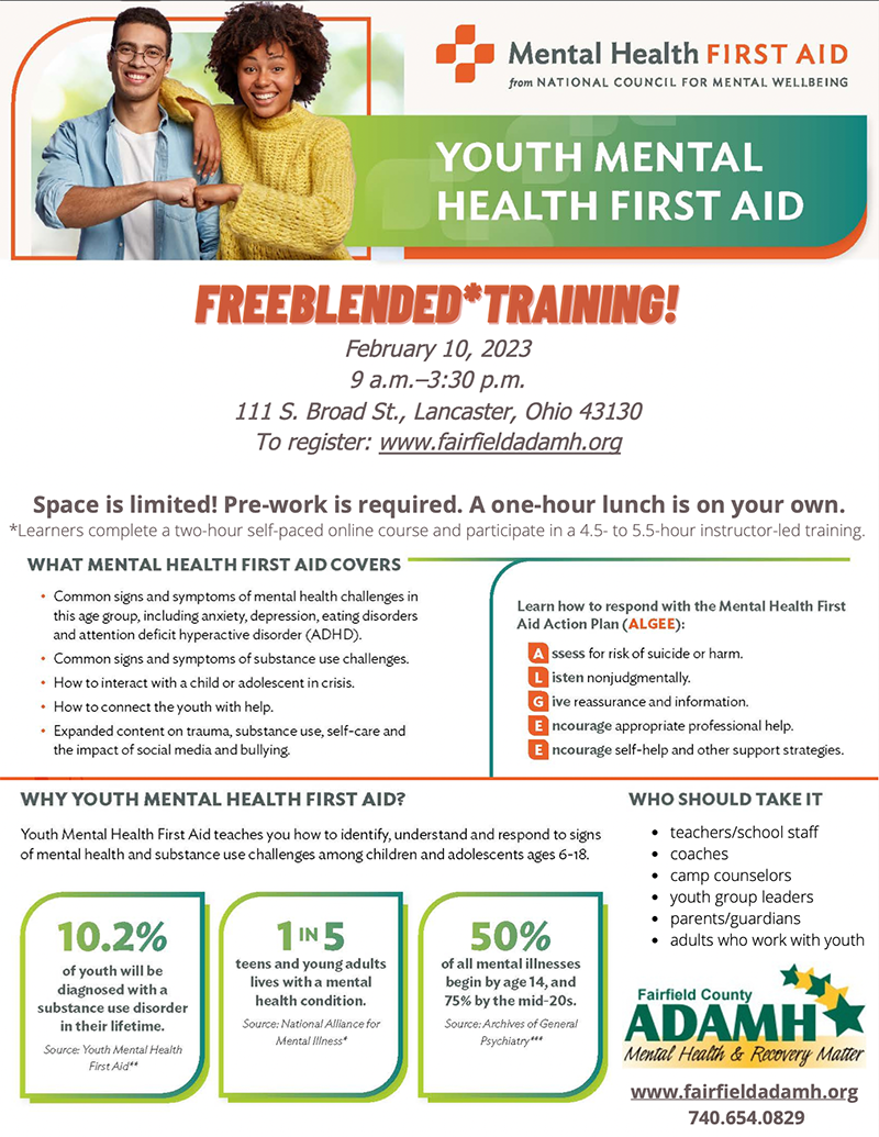 MENTAL HEALTH FIRST AID COURSES ad